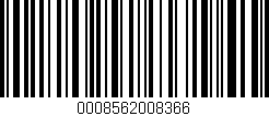 Código de barras (EAN, GTIN, SKU, ISBN): '0008562008366'
