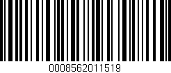 Código de barras (EAN, GTIN, SKU, ISBN): '0008562011519'