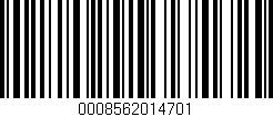 Código de barras (EAN, GTIN, SKU, ISBN): '0008562014701'