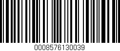 Código de barras (EAN, GTIN, SKU, ISBN): '0008576130039'