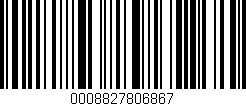 Código de barras (EAN, GTIN, SKU, ISBN): '0008827806867'