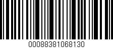 Código de barras (EAN, GTIN, SKU, ISBN): '00088381068130'