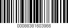Código de barras (EAN, GTIN, SKU, ISBN): '00088381603966'
