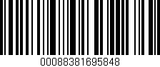 Código de barras (EAN, GTIN, SKU, ISBN): '00088381695848'