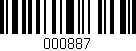 Código de barras (EAN, GTIN, SKU, ISBN): '000887'