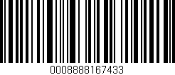 Código de barras (EAN, GTIN, SKU, ISBN): '0008888167433'