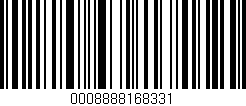 Código de barras (EAN, GTIN, SKU, ISBN): '0008888168331'