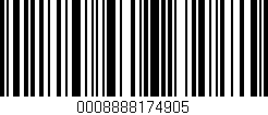 Código de barras (EAN, GTIN, SKU, ISBN): '0008888174905'