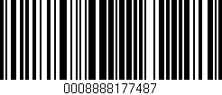 Código de barras (EAN, GTIN, SKU, ISBN): '0008888177487'