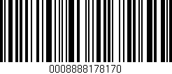 Código de barras (EAN, GTIN, SKU, ISBN): '0008888178170'