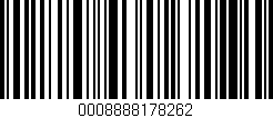 Código de barras (EAN, GTIN, SKU, ISBN): '0008888178262'