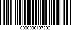 Código de barras (EAN, GTIN, SKU, ISBN): '0008888187202'