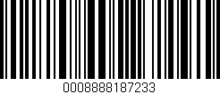 Código de barras (EAN, GTIN, SKU, ISBN): '0008888187233'