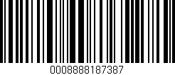 Código de barras (EAN, GTIN, SKU, ISBN): '0008888187387'
