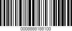 Código de barras (EAN, GTIN, SKU, ISBN): '0008888188100'