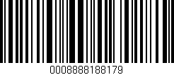 Código de barras (EAN, GTIN, SKU, ISBN): '0008888188179'