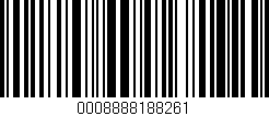 Código de barras (EAN, GTIN, SKU, ISBN): '0008888188261'