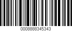 Código de barras (EAN, GTIN, SKU, ISBN): '0008888345343'