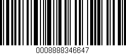 Código de barras (EAN, GTIN, SKU, ISBN): '0008888346647'