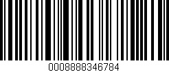 Código de barras (EAN, GTIN, SKU, ISBN): '0008888346784'