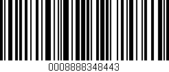 Código de barras (EAN, GTIN, SKU, ISBN): '0008888348443'