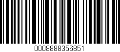 Código de barras (EAN, GTIN, SKU, ISBN): '0008888356851'