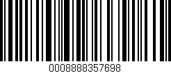 Código de barras (EAN, GTIN, SKU, ISBN): '0008888357698'