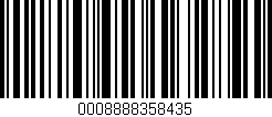 Código de barras (EAN, GTIN, SKU, ISBN): '0008888358435'