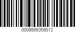 Código de barras (EAN, GTIN, SKU, ISBN): '0008888359012'