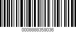 Código de barras (EAN, GTIN, SKU, ISBN): '0008888359036'