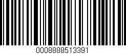 Código de barras (EAN, GTIN, SKU, ISBN): '0008888513391'