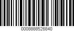 Código de barras (EAN, GTIN, SKU, ISBN): '0008888526840'