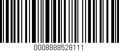 Código de barras (EAN, GTIN, SKU, ISBN): '0008888528111'