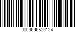 Código de barras (EAN, GTIN, SKU, ISBN): '0008888538134'