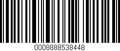 Código de barras (EAN, GTIN, SKU, ISBN): '0008888538448'