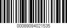 Código de barras (EAN, GTIN, SKU, ISBN): '00089094021535'
