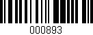 Código de barras (EAN, GTIN, SKU, ISBN): '000893'
