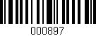 Código de barras (EAN, GTIN, SKU, ISBN): '000897'