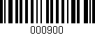 Código de barras (EAN, GTIN, SKU, ISBN): '000900'