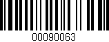 Código de barras (EAN, GTIN, SKU, ISBN): '00090063'