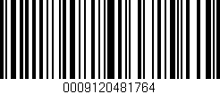 Código de barras (EAN, GTIN, SKU, ISBN): '0009120481764'