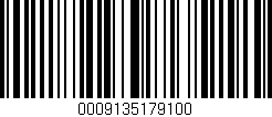Código de barras (EAN, GTIN, SKU, ISBN): '0009135179100'