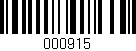 Código de barras (EAN, GTIN, SKU, ISBN): '000915'