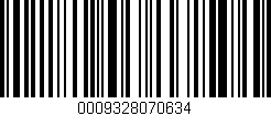 Código de barras (EAN, GTIN, SKU, ISBN): '0009328070634'