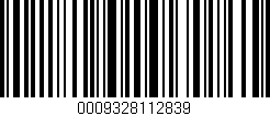 Código de barras (EAN, GTIN, SKU, ISBN): '0009328112839'