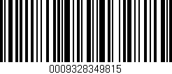 Código de barras (EAN, GTIN, SKU, ISBN): '0009328349815'
