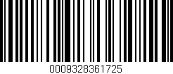 Código de barras (EAN, GTIN, SKU, ISBN): '0009328361725'