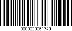 Código de barras (EAN, GTIN, SKU, ISBN): '0009328361749'