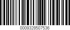 Código de barras (EAN, GTIN, SKU, ISBN): '0009328507536'