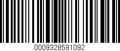 Código de barras (EAN, GTIN, SKU, ISBN): '0009328591092'